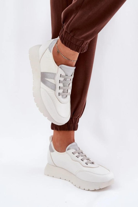Tenisky na platformě model 209469 Step in style