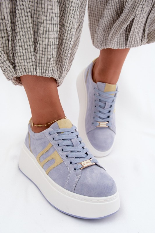 Tenisky na platformě model 228741 Step in style