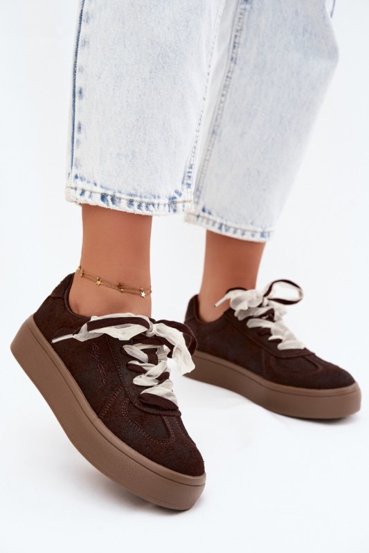 Tenisky na platformě model 228743 Step in style