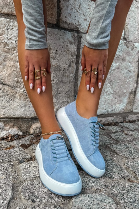 Tenisky na platformě model 228757 Step in style