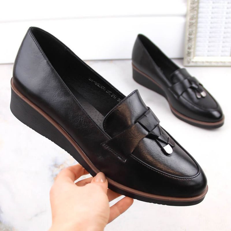 Vinceza W JAN263A černé boty na platformě - Pro ženy boty