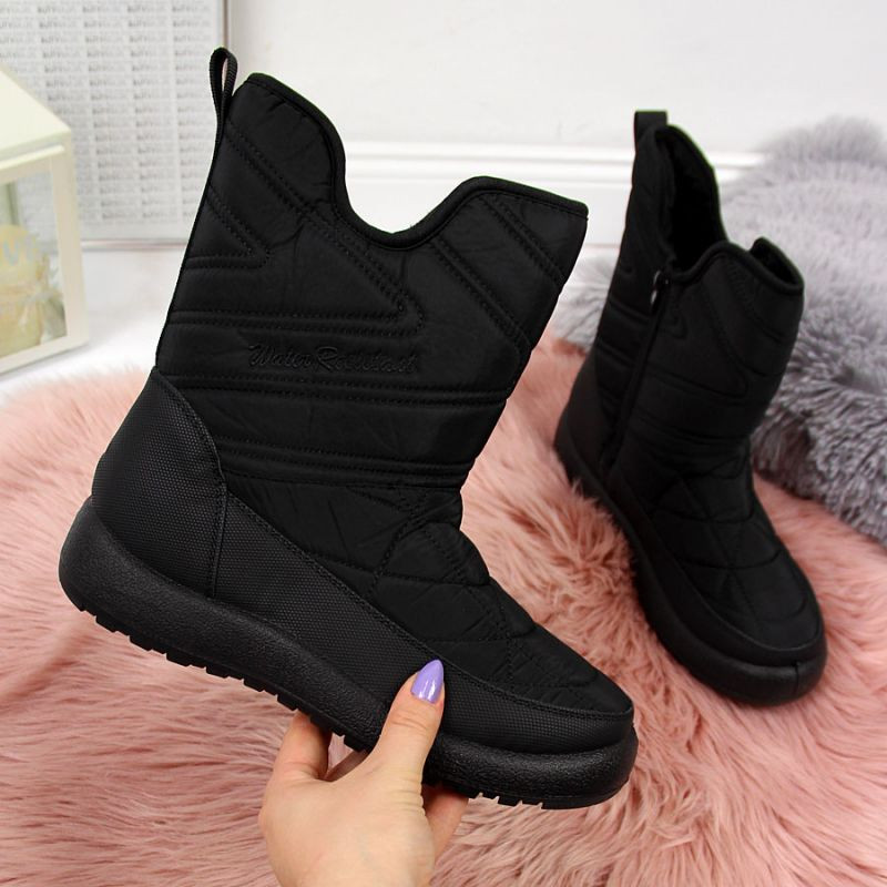 Nepromokavé sněhové boty NEWS W EVE309A black - Pro ženy boty