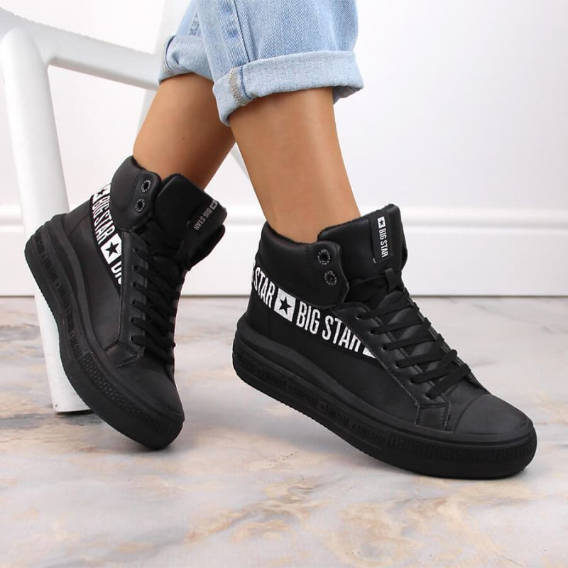 Černá zateplená sportovní obuv Big Star W INT1901B - Pro ženy boty