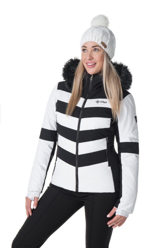 Dámská lyžařská bunda MASSIMA-W Bílá s černou - Kilpi - Pro ženy bundy a vesty