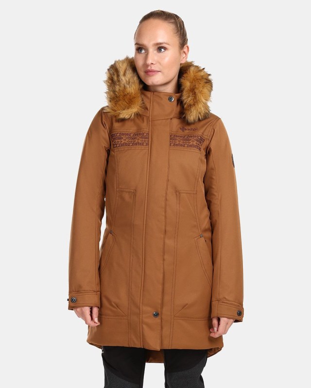 Dámský kabát PERU-W Hnědá - Kilpi - Pro ženy bundy a vesty
