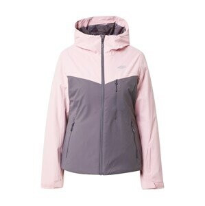 Dámská outdoorová bunda H4Z21-KUDN002 růžovo-šedá - 4F - Pro ženy bundy a&nbsp;vesty