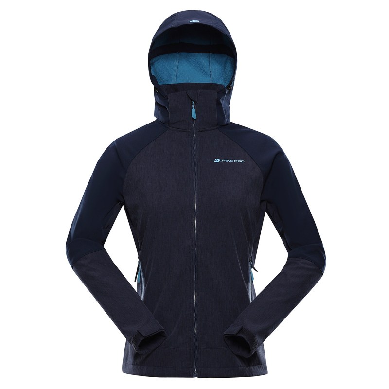 Dámská softshellová bunda s membránou ALPINE PRO LANCA mood indigo - Pro ženy bundy a vesty