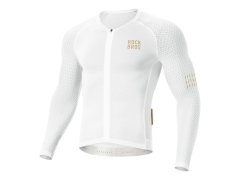 Rockbros YDCX008 Cyklistický dres s dlouhým rukávem Diamond - velikost XL - bílý