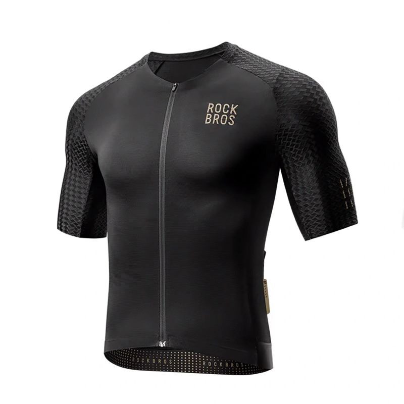 Rockbros YDDX011 Cyklistický dres Diamond s krátkým rukávem - velikost XXS - černý