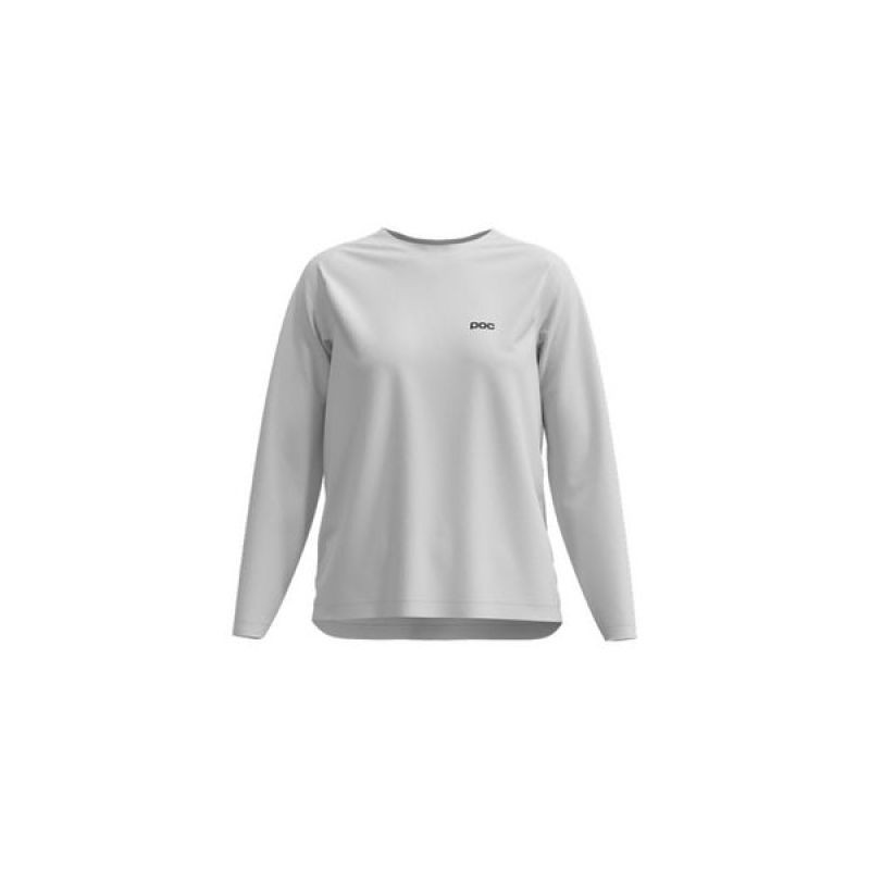 Cyklistické tričko POC W´s Motion Air L/S Jersey, bílé