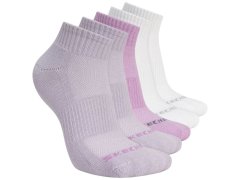 Skechers 5pk Unisex 1/2 Terry Qtr Crew S602095-501 Fialové 35–38