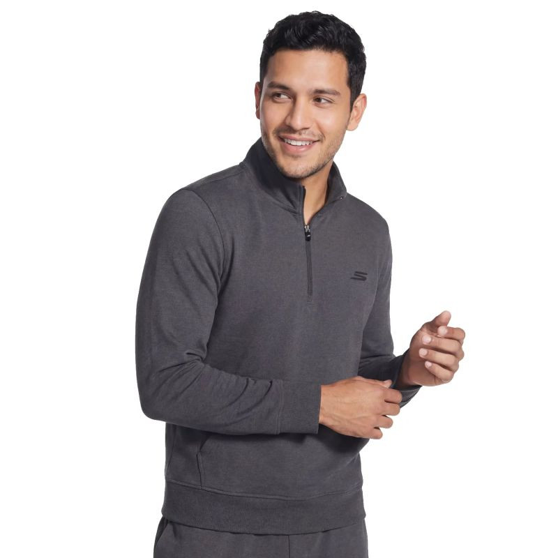 Skechers Weekend Easy 1/4 Zip LT269-BKCC Černé L