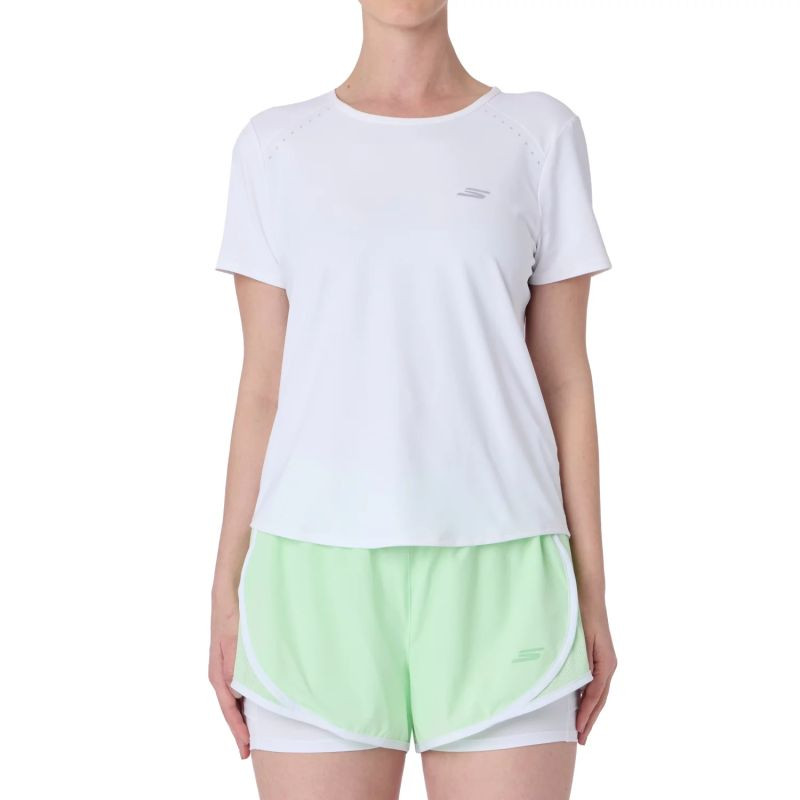 Skechers Stride Performance Tee TP162-WHT, bílá, velikost L - Pro ženy dámské boty sportovní
