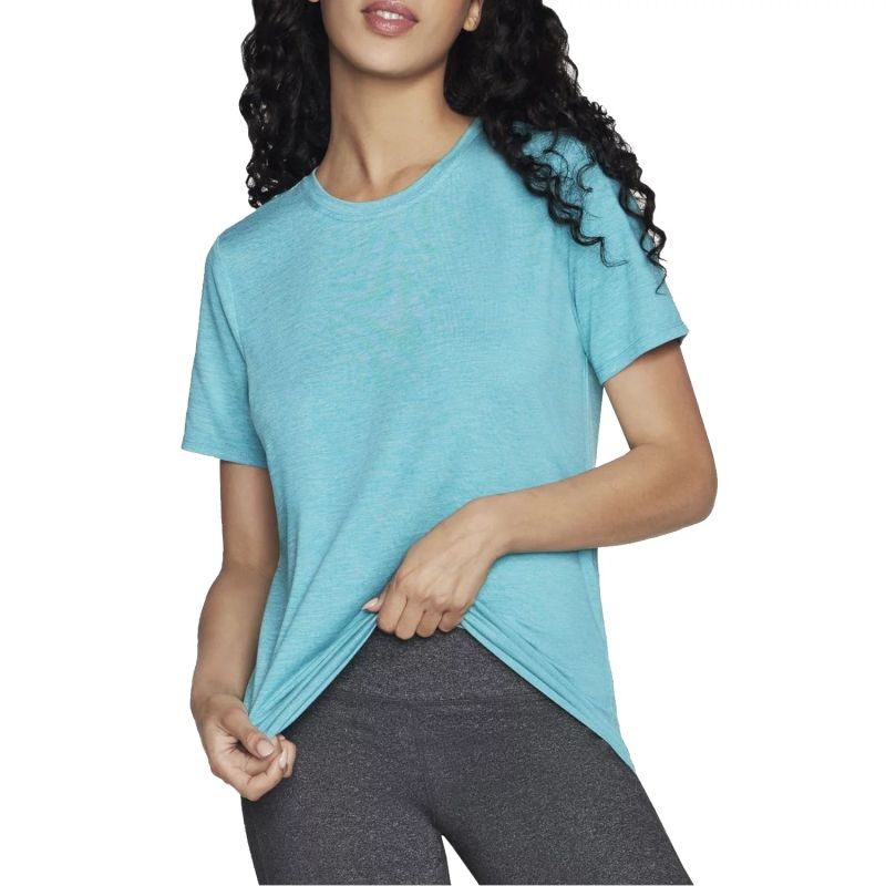 Skechers Go Dri Swift Tee TS104-WAQ Modré XS - Pro ženy dámské boty sportovní
