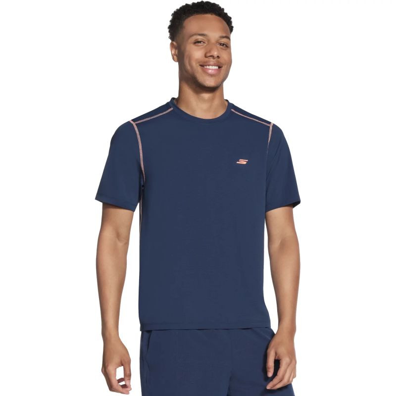 Skechers Go Dri All Day Tee TS315-NVY tmavě modré XL - Pro ženy dámské boty sportovní