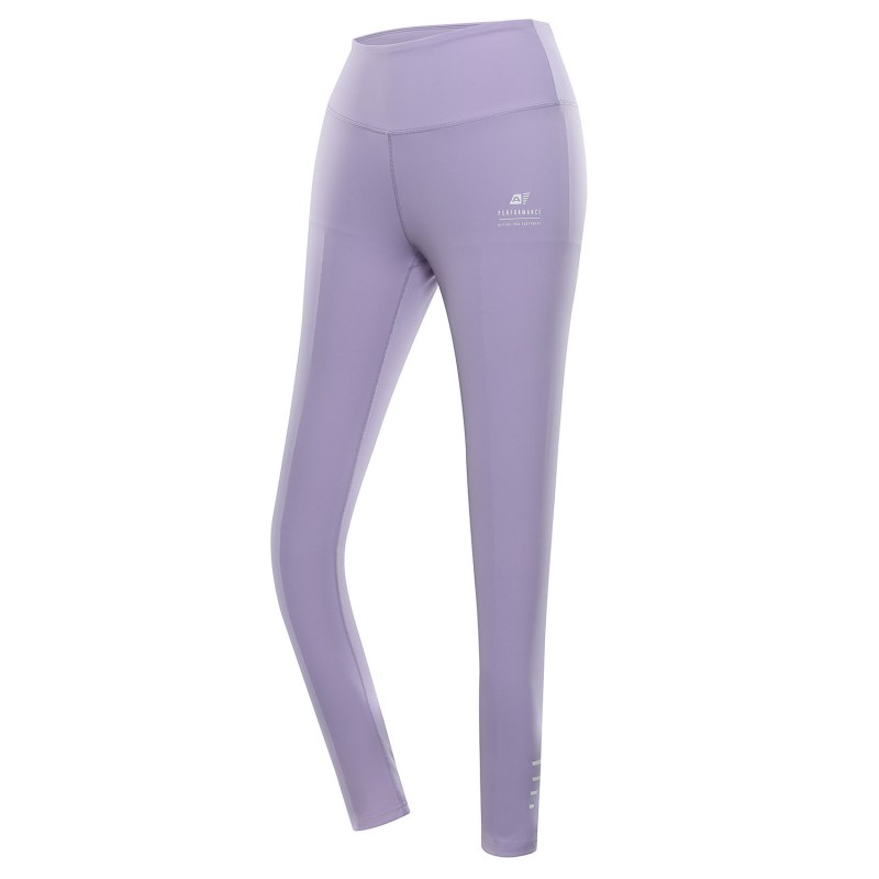 Dámské rychleschnoucí legíny ALPINE PRO LENCA pastel lilac - Pro ženy kalhoty