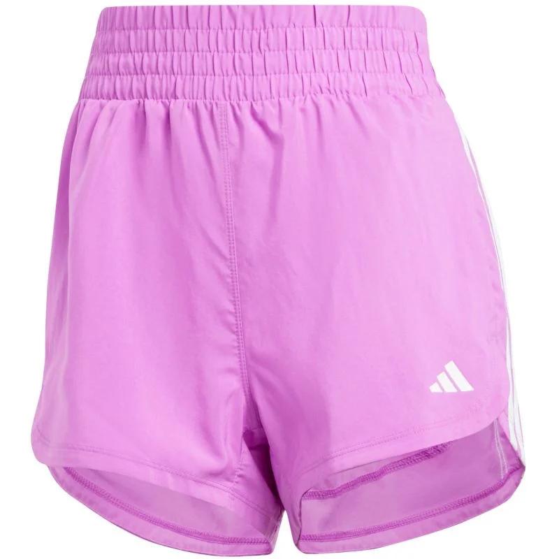 Adidas Pacer Training shorts 3-Stripes Woven High Rise W IX1079 dámské - Pro ženy kraťasy