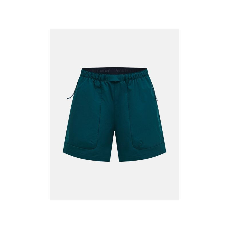 Dámské šortky PEAK PERFORMANCE W Outdoor Cargo Shorts, zelené - Pro ženy kraťasy