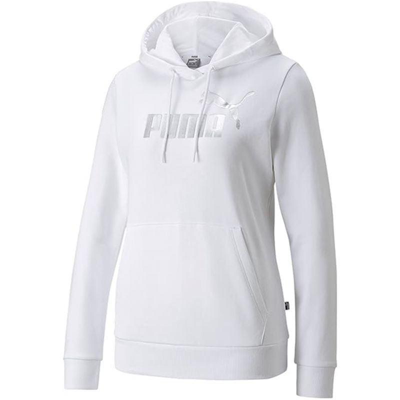 Dámská mikina Metallic Logo 849958 02 Bílá se stříbrnou - Puma - Pro ženy mikiny