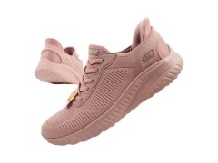 Skechers Bobs Squad-Chaos dámské sportovní boty pohodlné SLIP-INS pink dámské