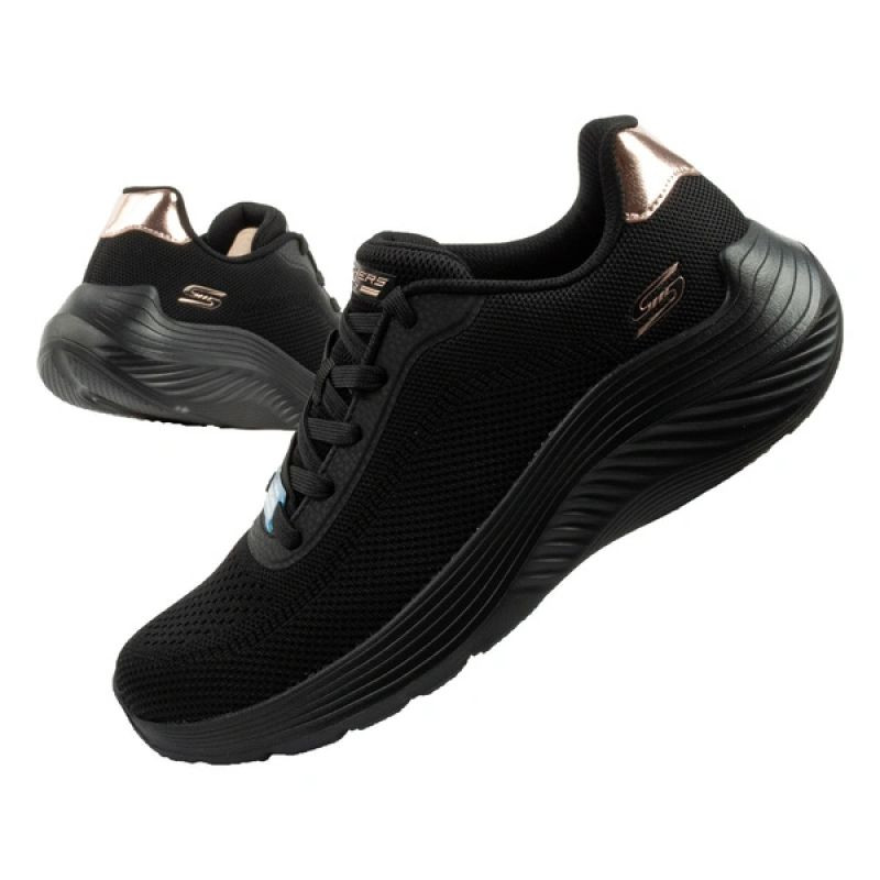Skechers dámské sportovní boty Bobs Squad Waves black lightweight fashionable dámské - Pro ženy pro ženy boty