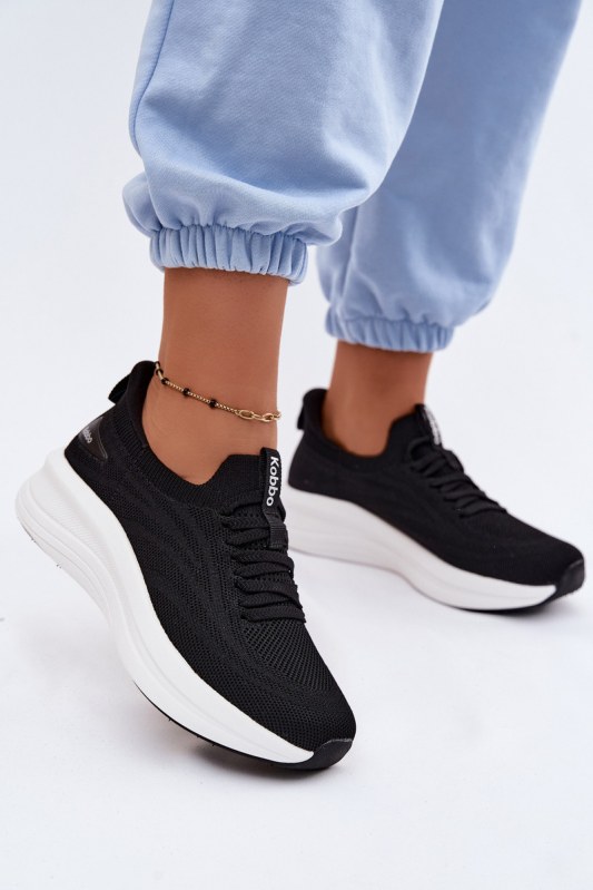 Materiálové Sportovní Boty Dámské Slip-On Kobbo 102425 Černé - Pro ženy pro ženy boty