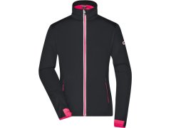Daiber JN 1125 Dámská 3-vrstvá sportovní softshellbunda 02.1125 black/light red