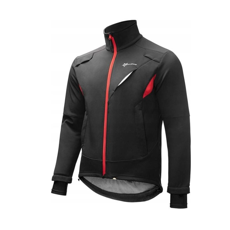 Rockbros zimní cyklistická bunda černá 2XL