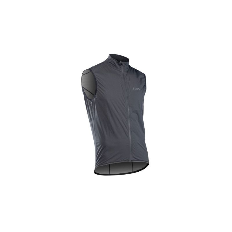 Cyklistická vesta NORTHWAVE Rainskin Vest, tmavě šedá