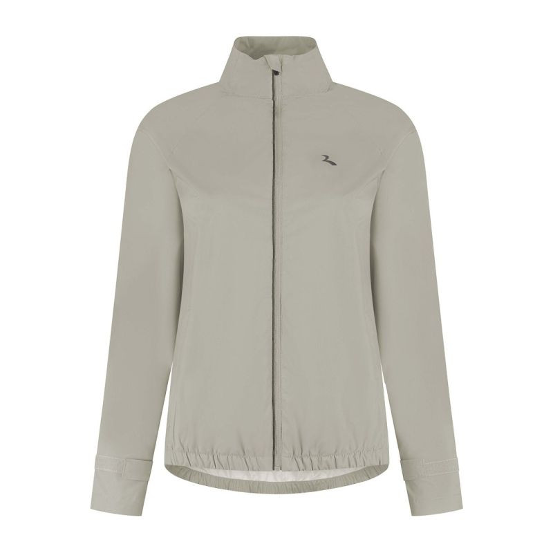 Běžecká bunda Rogelli ESSENTIAL, barva písková, velikost L - Pro ženy pro ženy bundy a&nbsp;vesty