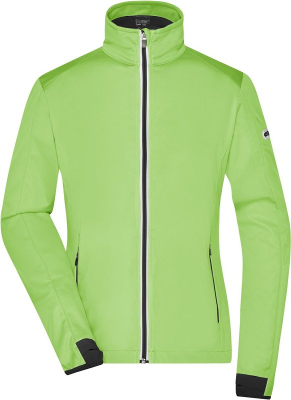 Daiber JN 1125 Dámská 3-vrstvá sportovní softshellbunda 02.1125 bright green/black