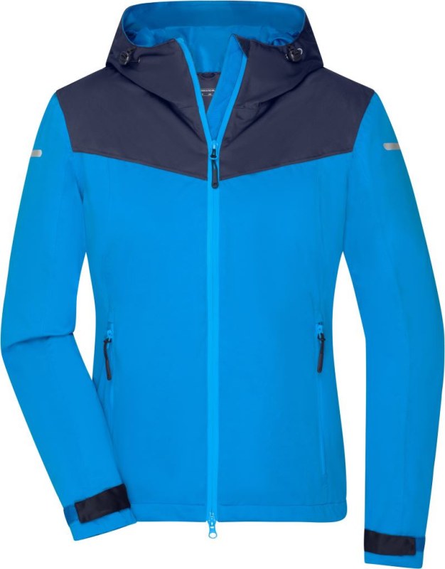 Daiber JN 1179 Dámská outdoorová softshellová bunda 02.1179 bright blue/navy/bright blue