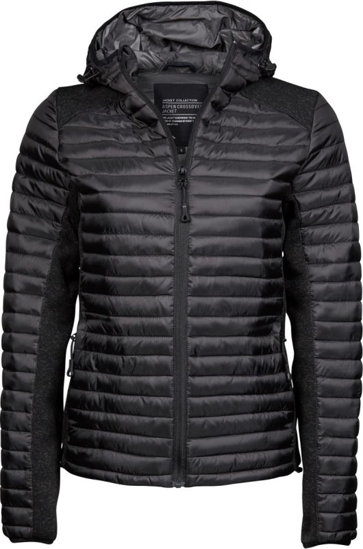 Tee Jays TJ 9611 Dámská outdoorová bunda Crossover 18.9611 black/black melange - Pro ženy pro ženy bundy a&nbsp;vesty