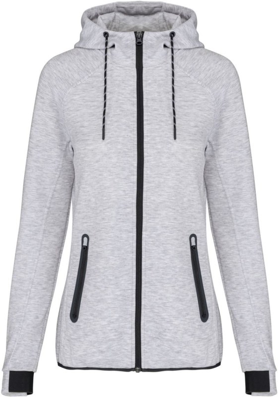 Kariban ProAct PA 359 Dámská tréninková bunda 20.P359 ash heather - Pro ženy pro ženy bundy a&nbsp;vesty