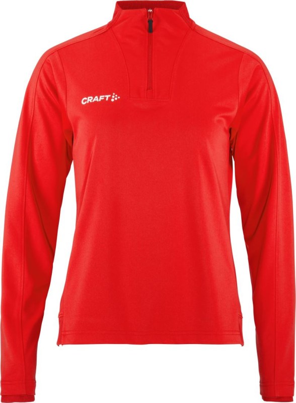 Craft Teamwear Evolve 2.0 Half Zip W Dámská tréninková bunda s&nbsp;1/4 zipem 82.4761 bright red - Pro ženy pro ženy bundy a&nbsp;vesty
