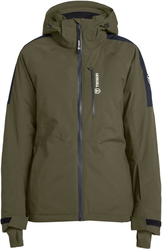 Tenson Core Ski Jacket Women Dámská lyžařská bunda s kapucí 84.7093 olive