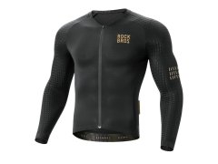 Rockbros YDCX008 Cyklistický dres s dlouhým rukávem Diamond velikost M - černý