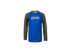 Cyklistické tričko POC Y´s Essential MTB LS Jersey, modrozelené