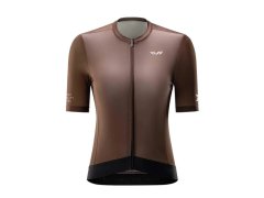 Dámský cyklistický dres Rockbros 15110007004 TVI s&nbsp;krátkým rukávem, velikost M – hnědý