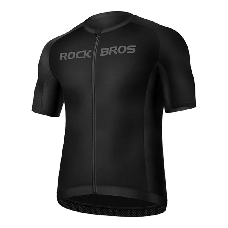 Cyklistické tričko Rockbros 15120002002 s&nbsp;krátkým rukávem, velikost M – černé - Pro ženy pro ženy cyklistické dresy