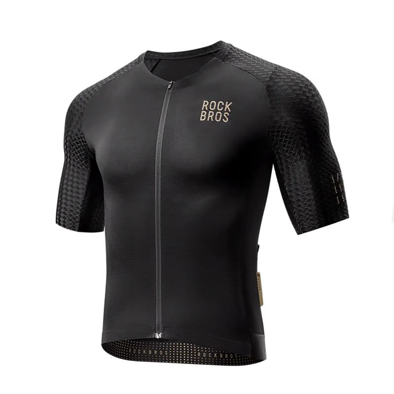 Rockbros YDDX011 Cyklistický dres Diamond s krátkým rukávem - velikost XS - černý