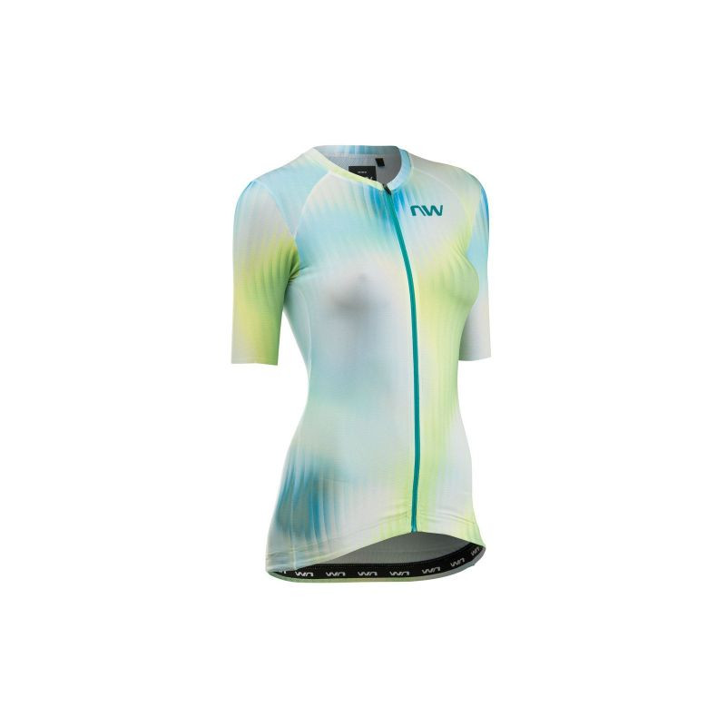 Cyklistické tričko NORTHWAVE Blade Woman Jersey S/s, zelené