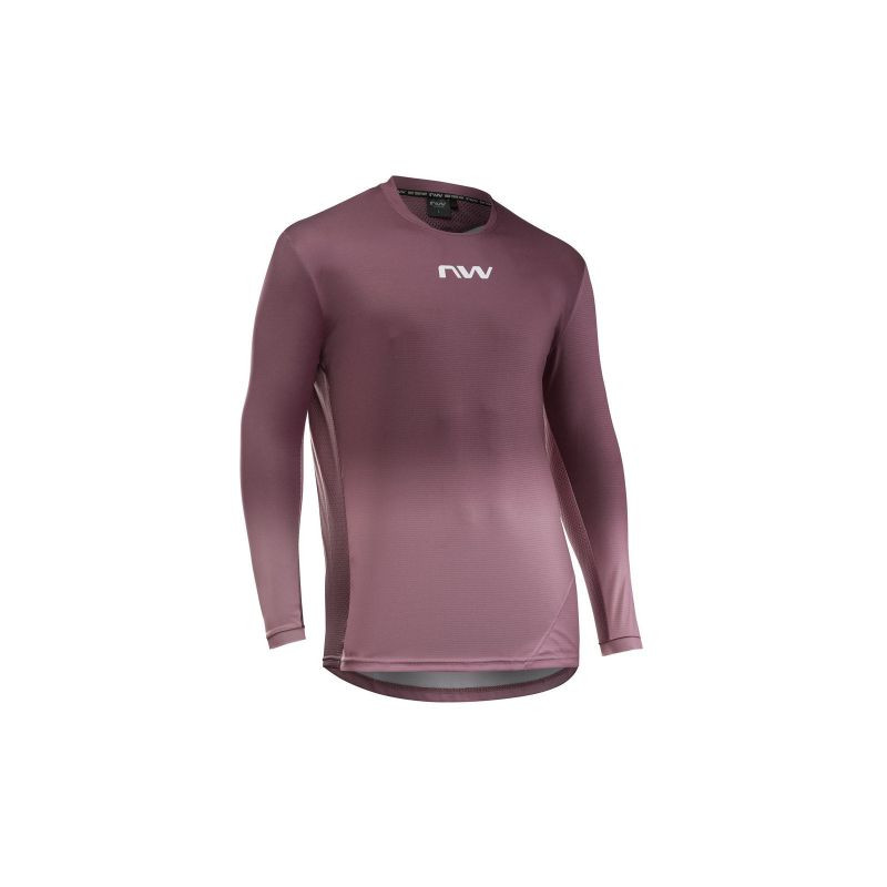 Cyklistické tričko NORTHWAVE Edge 2 Jersey L/s, růžové