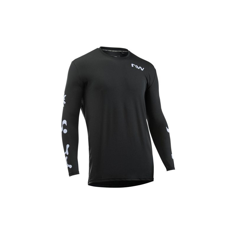 Cyklistické tričko NORTHWAVE XTrail Jersey L/s, černé