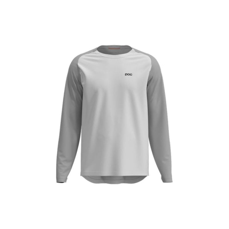Cyklistické tričko POC M´s Motion Air L/S Jersey, bílé