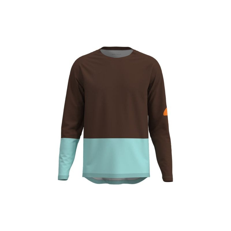 Cyklistické tričko POC M´s Motion Air L/S Jersey, hnědé - Pro ženy pro ženy cyklistické dresy