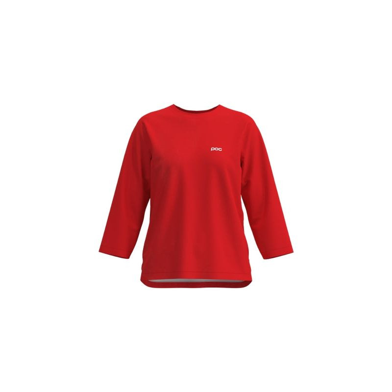 Cyklistické tričko POC W´s Motion Air 3/4 Jersey, červené