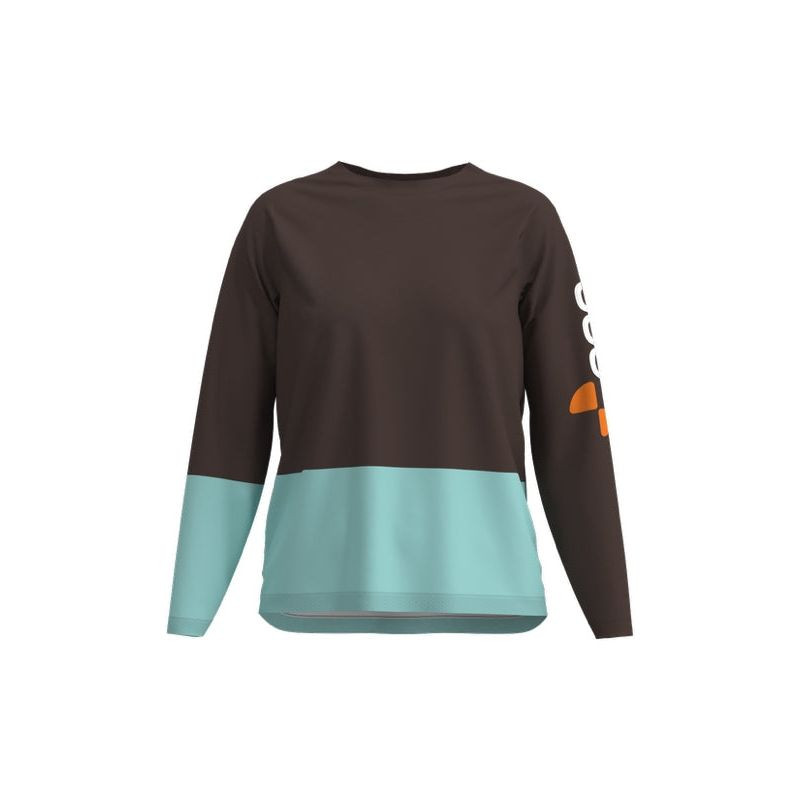 Cyklistické tričko POC W´s Motion Air L/S Jersey, hnědé