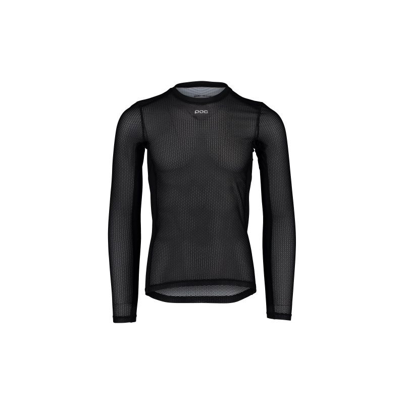 Cyklistické tričko POC ESSENTIAL LAYER LS – černé