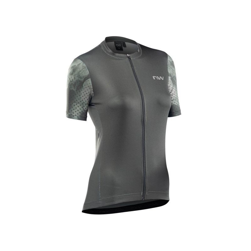 Cyklistické tričko NORTHWAVE Origin Woman Jersey Short Sleeve, zelené